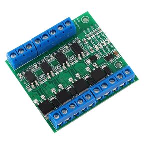 Oumefar PWM MOS FET Module 3-20V to 3.7-27VDC 10A PWM Adjustment Electronic Switch Circuit Board Trigger Switch 4 Channel Drive Module