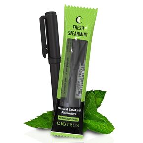 Smokeless Air Inhaler - Natural Smoking Alternative | Tobacco-Free, Nicotine-Free, & Non-Electric | Oral Fixation Craving Relief - Quit Smoking Aid & Stop Vaping Aid | Fresh Spearmint- 1 Piece