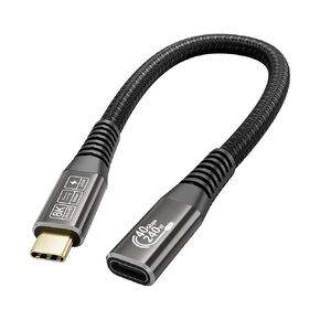 USB-C for Thunderbolt 4 Extension Cable 40Gbps Data Transfer, USB c Male to USB c Female Cable, 8K Display/PD 240W, Compatible with Thunderbolt 3/USB 4/3/SSD eGPU 2M/6.6FT