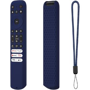 Silicone Remote Cover for TCL RC813 FMB1, Case Sleeve for TCL Remote RC813 FMB1 Protective Sleeve (Black)
