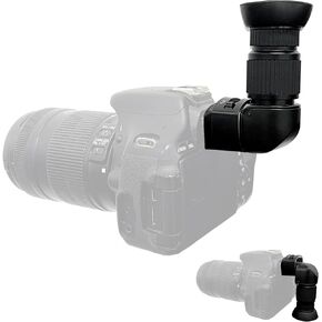 Right Angle Viewfinder with Adapter for Polar Scope, Built-in Diopter and 360°Rotating with 1X - 2X Magnification for A Comfortable View When Doing Polar Alignment