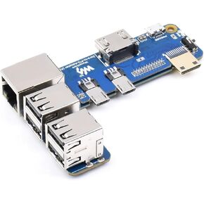 waveshare Pi Zero to Raspberry Pi 3B/B+ Adapter,Based on Raspberry Pi Zero to Reproduce The Original Appearance of The 3B Series,Alternative Solution for Raspberry Pi 3 Model B/B+