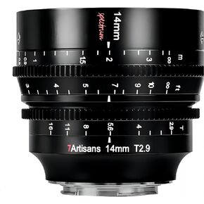 7artisans 14mm T2.9 Full-Frame Cine Lens, Compatible with Nikon Z-Mount Mirrorless Cameras Z5 Z6 Z7 Z6II Z7II Z9