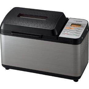 Zojirushi BB-PDC20BA Home Bakery Virtuoso Plus صانع الخبز، 2 رطل. رغيف الخبز، ستانلس ستيل/أسود