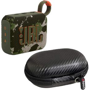 JBL GO 4 Ultra Portable Bluetooth Speaker Bundle with gSport Case (Black)