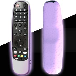 Case for LG Magic Remote MR23GN 2021-2024, Cover for LG Remote MR22GA MR22GN MR23GA MR24GN Silicone Skin Sleeve Glow in The Dark Blue