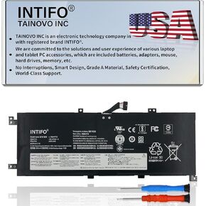 46Wh L18M4P90 Laptop Battery Compatible with Lenovo ThinkPad L13 Yoga Series Notebook L18C4P90 L18D4P90 02DL030 02DL031 02DL032 SB10T83119 SB10T83120 SB10T83121 [15.36V 46Wh 4-Cell]
