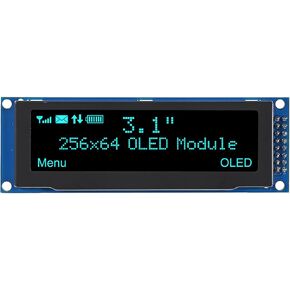 1 قطعة شاشة OLED 3.12 "256*64 25664 نقطة الرسم وحدة عرض LCD شاشة LCM شاشة SSD1322 تحكم دعم SPI-أبيض