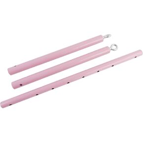 Silver Adjustable Exercise Stainless Steel Spreader Bar, Yoga Training Fitness Gear, Workout Bar,Sports Gym Kit