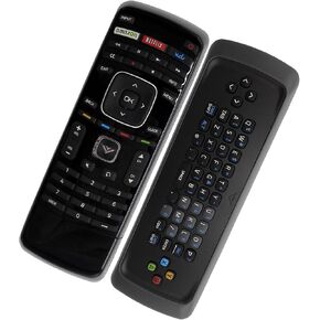 New XRT300 Keyboard TV Remote Control fit for Vizio TV E3D420VX E3D470VX SV422XVT SV472XVT VF552XVT VT3D650SV E241I-A1 E241I-A1W E241I-B1 E280I-A1 E500I-B1 E500I-B1E E502AR with Amazon Netflix Vudu¡­