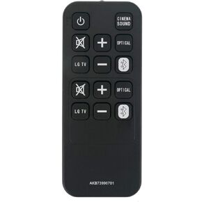 AKB73996701 Replacement Remote Control Applicable for LG SoundPlate LAP345C LAP347C LAP340 LAP341
