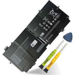 ASODI 51Wh 52TWH Laptop Battery Replacement for Dell XPS 13 7390 2-in-1 Series Notebook P103G P103G001 P103G002 MM6M8 0MM6M8 XX3T7 0XX3T7 7.6V 4Cell 6375mAh