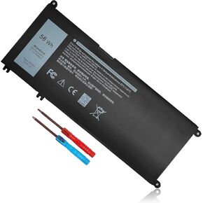 15.2V 56Wh 33YDH Battery for Dell Inspiron 17 7000 7773 7779 7778 7786 2-in-1 15 7577 G3 3579 3779 G5 5587 G7 7588 Latitude 13 3380 14 3490 3590 3580 3400 3500 Vostro 7580 PVHT1 P30E P30E001 081PF3