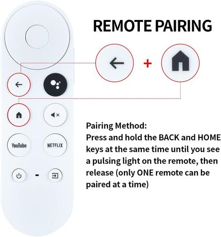 جهاز التحكم عن بعد الصوتي البديل مناسب لمشغل وسائط Google Chromecast 4k Snow Streaming Media Player G9N9N GA01920-US GA01919-US GA01919-US GA01919REM GA02464-US GA02463-US GA01409-US GA01923-US (جهاز التحكم عن بعد فقط) in Saudi Arabia