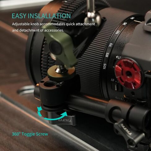 Tilta 15mm Rod Holder to Mounting Block – Black | Universal | 15MM CLAMP | Lightweight | Durable | TA-15RH-MB-B in Saudi Arabia