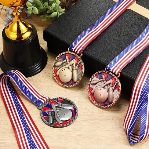 3 Pcs Golf Color Medal Gold Silver Bronze Golf Award Medals with Neck Ribbon Golf Ball Medal for Kids Adults Golf Tournament in Saudi Arabia