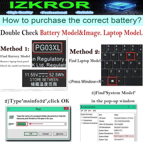 IZKROR PG03XL 52.5Wh استبدال بطارية HP Pavilion Gaming 15-DK 15-ec 15-ec0000 16-A00000 15t-DK100 15z-EC200 OMEN 5X FPC52 Series HSTNN-OB1I HSTNN-DB9G L48495-005 L48430-AC1 L4843 0-AC2 11.55 فولت in Kuwait