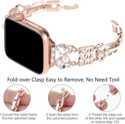 Bling Bracelet Band Compatible with Apple Watch Bands for Women in Saudi Arabia