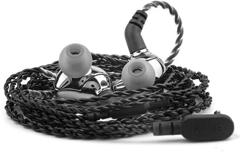 Linsoul BLON BL03 HiFi 10mm Carbon Diaphragm Dynamic Driver in-Ear Earphone IEM with 0.78mm 2pin Detachable Cable (with mic, Silver) in Saudi Arabia