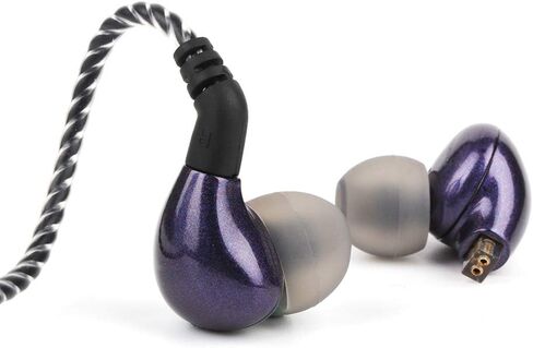Linsoul BLON BL03 HiFi 10mm Carbon Diaphragm Dynamic Driver in-Ear Earphone IEM with 0.78mm 2pin Detachable Cable (with mic, Silver) in Saudi Arabia