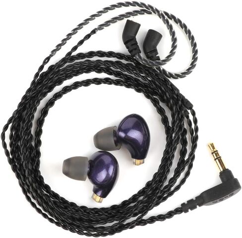 Linsoul BLON BL03 HiFi 10mm Carbon Diaphragm Dynamic Driver in-Ear Earphone IEM with 0.78mm 2pin Detachable Cable (with mic, Silver) in Saudi Arabia