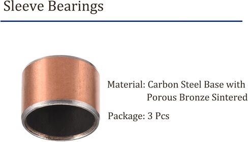6pcs 2225 Sleeve Bearings - [22mm Bore Dia x 25mm OD x 25mm Length] Wrapped Oilless Bushings for Sliding Movements of Machinery Use in Saudi Arabia