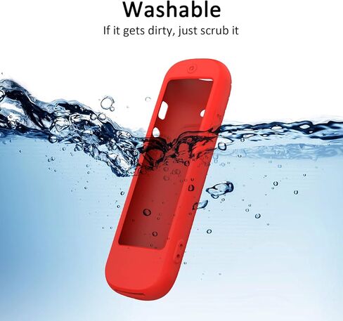 غطاء جهاز تحكم عن بعد من السيليكون متوافق مع جهاز Roku Ultra 2022 New 4K Voice Remote Pro، جراب مضاد للانزلاق لجهاز Roku Streaming Stick 4K+ Control، منفذ شحن محجوز، أحمر in Kuwait