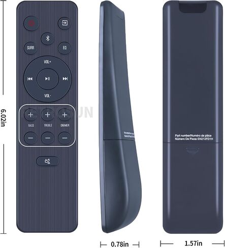 EN212FD1H Soundbar Replacement Remote Control Compatible for Hisense 2.1 CH Sound Bar System HS212F HS219 in Saudi Arabia