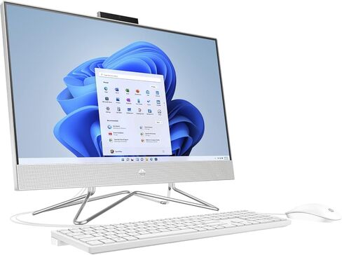 HP 2022 أحدث كمبيوتر مكتبي الكل في واحد، شاشة لمس FHD مقاس 23.8 بوصة، Intel Core i7-10510U، ذاكرة الوصول العشوائي 16 جيجابايت، 512 جيجابايت SSD، واي فاي، HDMI، RJ-45، كاميرا ويب، لوحة مفاتيح وماوس سلكية، Windows 11 Home، فضي in Saudi Arabia