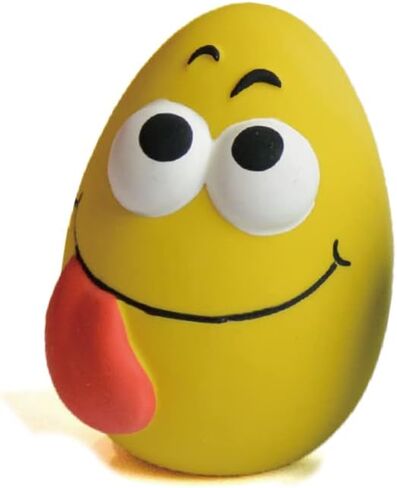 3.9'' Latex Squeaky Dog Toy Funny Face Balls (Red) in Kuwait