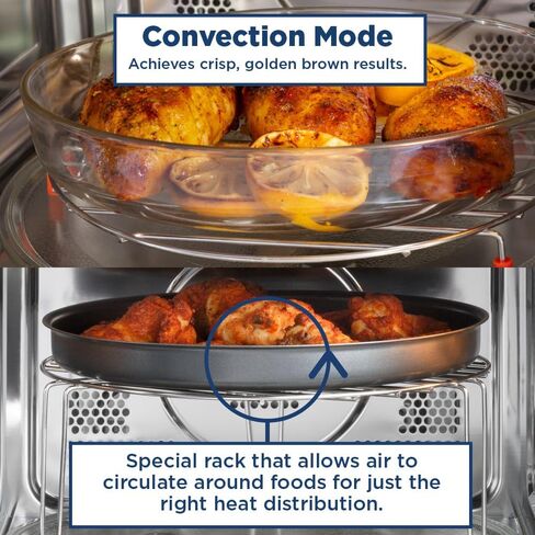 GE 3-in-1 Countertop Microwave Oven | Complete With Air Fryer, Broiler & Convection Mode | 1.0 Cubic Feet Capacity, 1,050 Watts | Kitchen Essentials for the Countertop or Dorm Room | Stainless Steel in Saudi Arabia