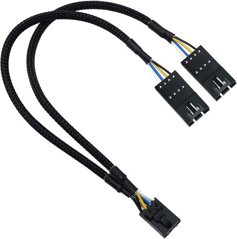 COMeap 4 Pin RGB Adapter for Corsair Commander Core and iCUE Commander CORE XT, 1 to 4 ARGB Splitter Extension Cable Connect to 5V 3-Pin ARGB Devices 19-in in Saudi Arabia