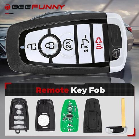 Beefunny استبدال الوجه البعيد مفتاح الدخول بدون مفتاح فوب لفورد F-150 F-250 F-350 F-450 F-550 2017-2022 برونكو 2021 FCC ID: M3N-A2C93142600 PN: 164-R8166 5 أزرار 902MHz ID49Chip (مع رقاقة) in Kuwait