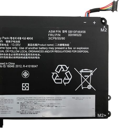 استبدال بطارية الكمبيوتر المحمول 00HW020 لجهاز Lenovo ThinkPad Yoga 460 P40 Yoga Series Notebook 00HW021 SB10F46458 SB10F46459 11.4V 53Wh 4540mAh in Kuwait