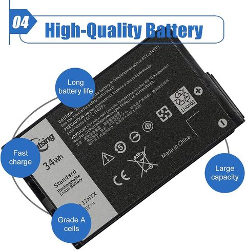 استبدال بطارية الكمبيوتر المحمول Dentsing J7HTX 7XNTR لجهاز Dell Latitude 12 7202 7212 سلسلة الأجهزة اللوحية الوعرة 02JT7D FH8RW J82G5 7.6V 34Wh 4342mAh in Saudi Arabia