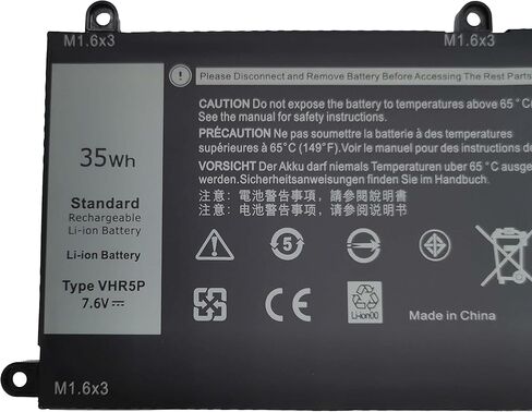 بطارية بديلة VHR5P جديدة من Batterymarket متوافقة مع الكمبيوتر اللوحي Dell Latitude 11 5175 Series XRHWG RHF3V 0XRHWG (7.6V 35Wh 4540mAh) in Kuwait