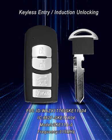Key Fob Remote Fit for Mazda CX-9 2010-2015 CX-7 2010-2012 Keyless Entry Remote Control Replace TEY1-67-5RY 4 Buttons in Saudi Arabia