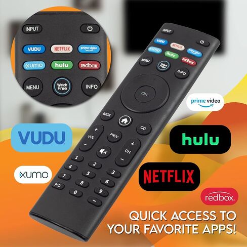 XRT260-V2 OEM Voice Remote Control for Vizio LED Smart TV V-Series 4K HDR Smart TV with Shortcut APP Buttons Disney+ Netflix Primevideo Watchfree in Saudi Arabia