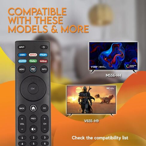 XRT260-V2 OEM Voice Remote Control for Vizio LED Smart TV V-Series 4K HDR Smart TV with Shortcut APP Buttons Disney+ Netflix Primevideo Watchfree in Saudi Arabia