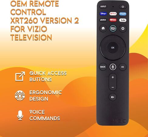 XRT260-V2 OEM Voice Remote Control for Vizio LED Smart TV V-Series 4K HDR Smart TV with Shortcut APP Buttons Disney+ Netflix Primevideo Watchfree in Saudi Arabia
