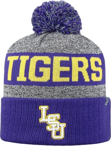 Top of the World NCAA Arctic Striped Cuffed Knit Pom Beanie Hat-Clemson Tigers in Saudi Arabia