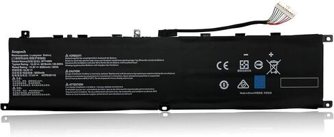 استبدال بطارية الكمبيوتر المحمول BTY-M6M لجهاز MSI Creator 15 A10SD A10SF GS66 Stealth 10SFS 10SGS 10SE-045 10UG GE66 Raider 10SFS WS66 10TMT-207US GE76 Raider 10UH Series Notebook 15.2V 99Wh 6250mAh in Kuwait