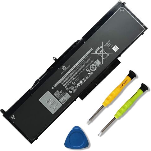 بطارية الكمبيوتر المحمول VG93N 92Wh متوافقة مع Dell Latitude 15 5580 5590 5591 E5580 E5590 E5591 Precision 15 3520 3530 M3520 M3530 Series Notebook WFWKK 0WFWKK 0VG93N 11.4V 92Wh 7666mAh 6 خلايا in Kuwait