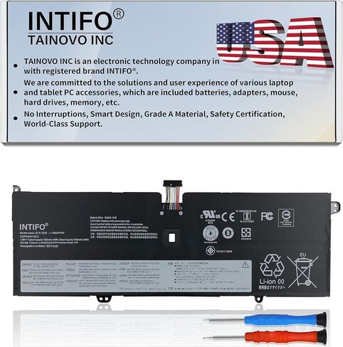 بطارية كمبيوتر محمول 60Wh L18M4PH0 متوافقة مع Lenovo Yoga C940-14IIL Yoga C940 14 SP/A Series Notebook L18C4PH0 5B10T11585 5B10T11586 5B10W67374 SB10W67323 [7.68V 60Wh 4-Cell] in Kuwait