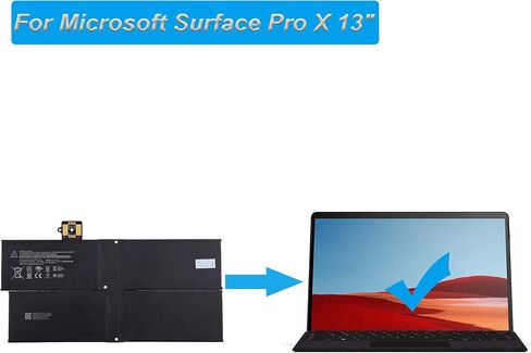 بطارية بديلة G3HTA056H متوافقة مع Microsoft Surface Pro X 13 بوصة 5249 مللي أمبير in Saudi Arabia