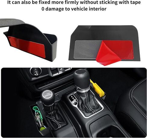 4PCS Center Console Organizer Compatible with 2018-2022 Jeep Wrangler JL JLU Accessories for Jeep Gladiator JT Accessories Gear Shift Side Tray Organizer,Hanging Armrest Storage Box,Co-Pilot Organizer in Kuwait