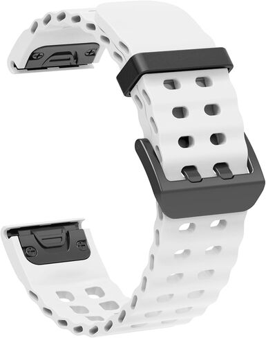 22mm QuickFit Band for Garmin Fenix 8/7/6/5, Ocean Silicone Sport Strap for Fenix E 47mm, Instinct 1/2, Waterproof and Sweat-Resistant Design in Kuwait