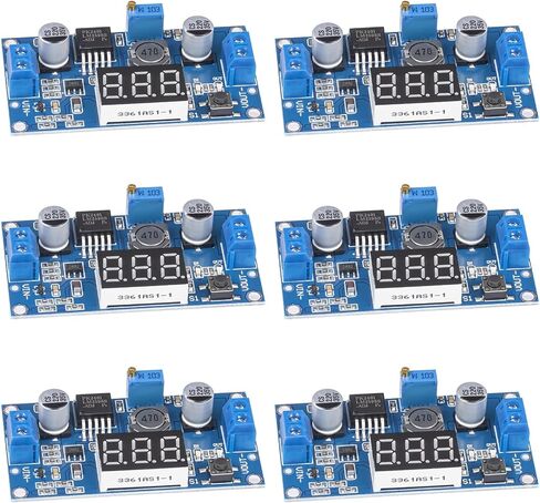 LM2596 LM2596S DC-DC منظم الجهد الكهربائي DC إلى DC 4.0-40V إلى 1.25-37V 2A وحدة إمداد الطاقة مع شاشة LED الفولتميتر (عبوة من قطعتين) in Kuwait