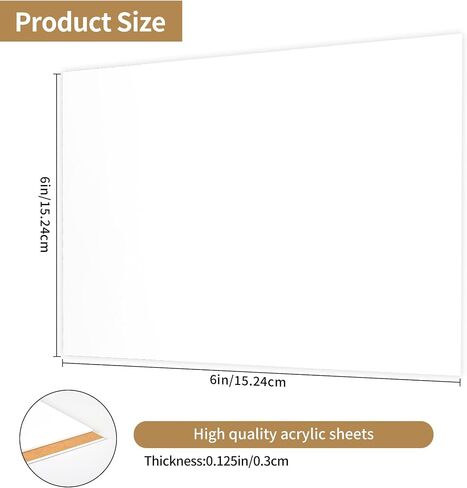 Matte White Acrylic Sheets 1/8 inch Thick 3mm 2 Pieces 8 x 12 Frosting White Plexiglass Sheet,Suitable for Painting, Handicrafts, DIY Display Projects (2, matte white, 8 x 12) in Saudi Arabia