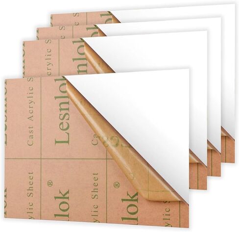 Matte White Acrylic Sheets 1/8 inch Thick 3mm 2 Pieces 8 x 12 Frosting White Plexiglass Sheet,Suitable for Painting, Handicrafts, DIY Display Projects (2, matte white, 8 x 12) in Saudi Arabia